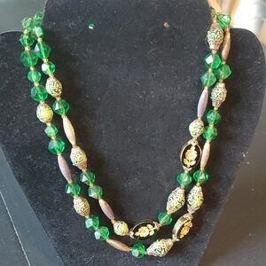 Vintage West Germany Double Strand Necklace